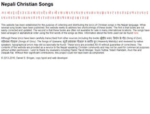 Tablet Screenshot of nepalichristiansongs.com